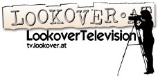 Logo von Lookover Television mit Kameramann