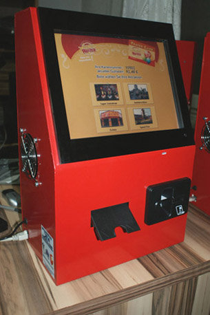 Praterterminal mit Touchscreen und Bildauswahl