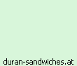 Duran-Sandwiches-Banner mit belegtem Brötchen und Logo